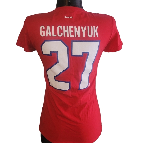 Reebok Montreal Canadians Red T-shirt #27 Galchenyuk XL - Picture 6 of 7
